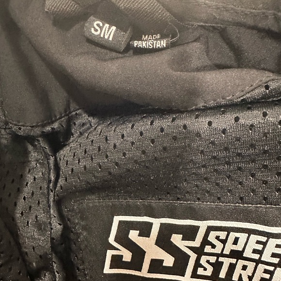 SSGear Vault Armor black and green Motorcycle Biker Jacket small/Medium - Picture 3 of 5